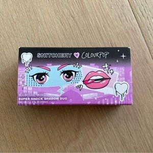 Colourpop x Snitchery eyeshadow super shock shadow duo new in box
